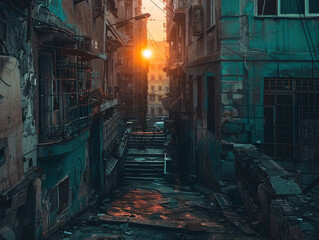 Documentary-style photo , Commercial photography , of Urban exploration and cityscapes