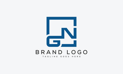 letter GN logo design vector template design for brand