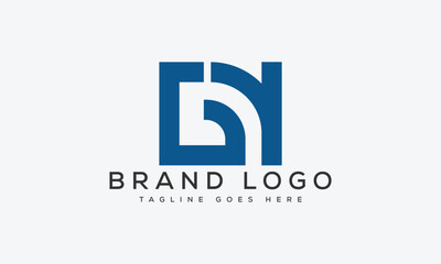 letter GN logo design vector template design for brand