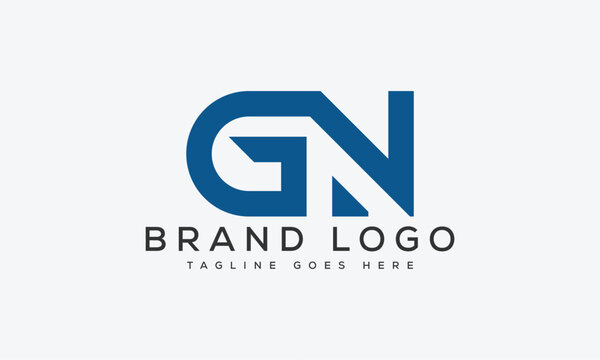 letter GN logo design vector template design for brand