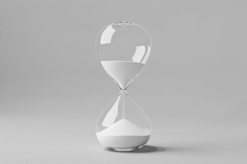 A simplistic 3D hourglass, with sand particles flowing smoothly