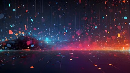 abstract background that symbolizes the future IT industry's boundless potential and frontiers, pushing the envelope of innovation - obrazy, fototapety, plakaty