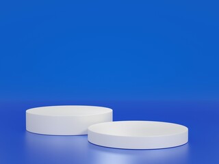 pills on blue background