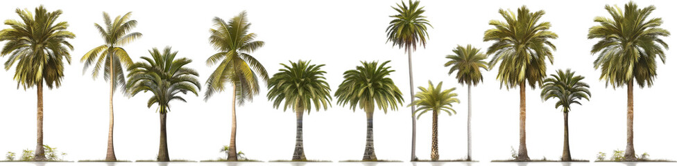 Obraz premium series palm tree transparent background PNG