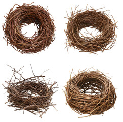 Obraz premium birds nest transparent background PNG