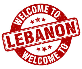 Welcome to Lebanon stamp. Lebanon round sign