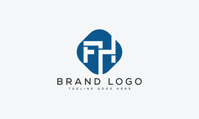 Obraz premium letter FH logo design vector template design for brand