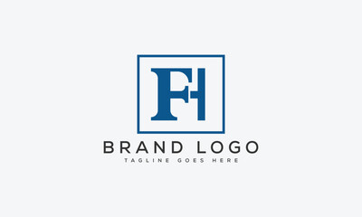 letter FH logo design vector template design for brand