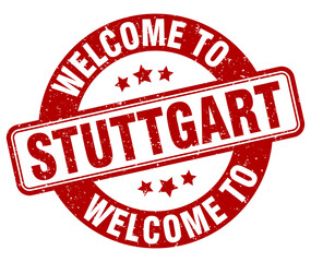 Welcome to Stuttgart stamp. Stuttgart round sign