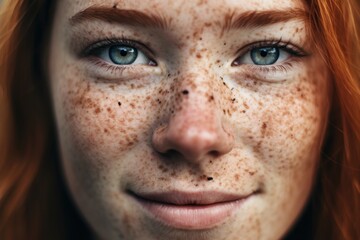 Obraz premium a close up of a woman's face