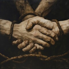 Trust is drawn with invisible lines, strong yet unseen, holding connections together with unspoken strength in a secure draw concept