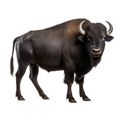 buffalo looking isolated on white