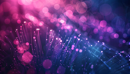 Abstract technology pink and violet background with swirling connection speed lines