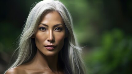 Naklejka premium a woman with blonde hair