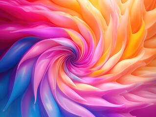 a colorful swirl of petals