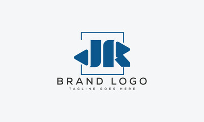 letter JR logo design vector template design for brand