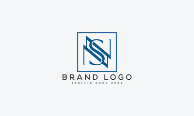 letter NS logo design vector template design for brand.