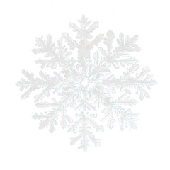 Snow flake of effect isolate on transparent png.
