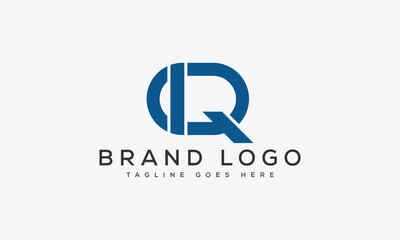 Obraz premium letter IQ logo design vector template design for brand