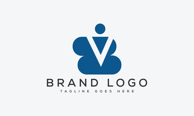 letter BV logo design vector template design for brand