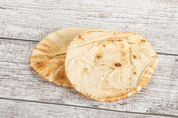 Traditional eastern round pita bread