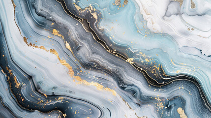 Amidst the silence of a white backdrop, marble ink dances in a symphony of creativity, its radiant glitters lighting the way to new realms of exploration and discovery on a widescreen display.