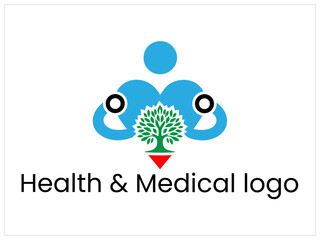 Health and medical logo design vector