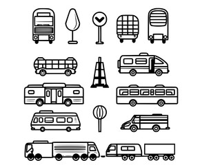 Transport Icon Set