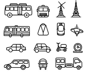 Transport Icon Set