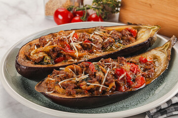 Baked eggplant with minced meat