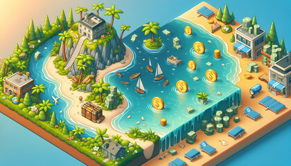 Unveiling Cartoon Island Paradise: A Photorealistic Comparison of Investment Opportunities
