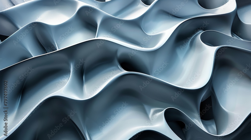 Aufkleber geometric patterns: a 3d vector illustration of a geometric pattern inspired by nature