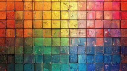 Fototapeta premium Grid Backgrounds: A photograph of a grid background with a vibrant