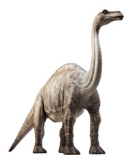 Obraz premium brachiosaurus dinosaur isolated on transparent background