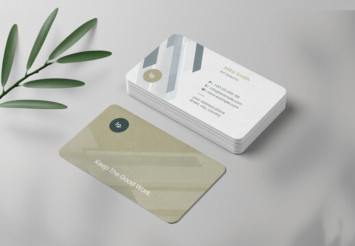 Abstract & Clean Business Card Template