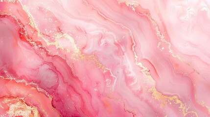 Pink marble gold watercolor abstract wallpaper light texture pattern liquid agate print pastel