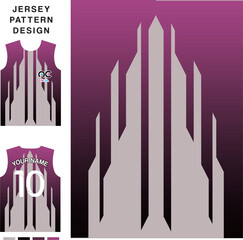 Abstract art purple concept vector jersey pattern template for printing or sublimation sports uniforms football volleyball basketball e-sports cycling and fishing Free Vector.