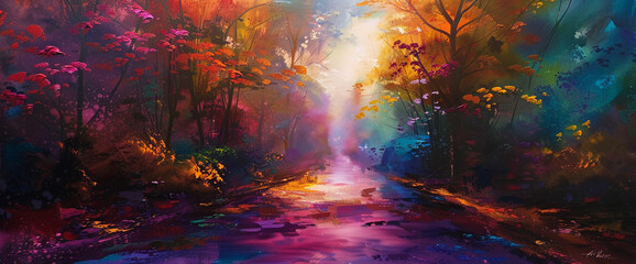 A symphony of hues fills the air, painting the world with the colors of joy and wonder.
