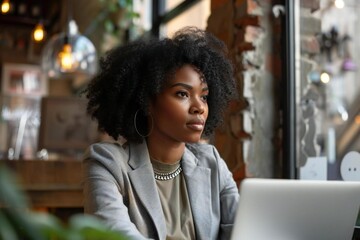 Digital survey research poll on African American customer relations - obrazy, fototapety, plakaty