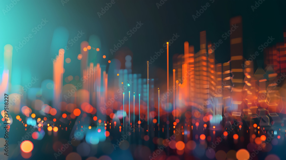 Poster a scatter plot of population density with a trend line moving upwards. demonstrating the countrys po