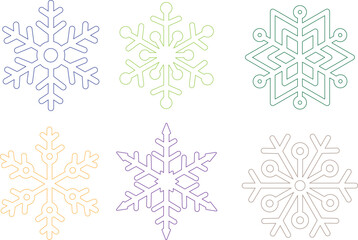 Snowflake Coasters Digital Vector File for Laser Cutter. Christmas Coasters