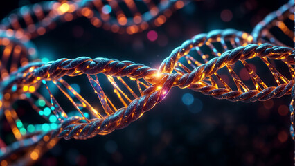 DNA abstract image of genetic codes. Concept image for use as background - 797521453