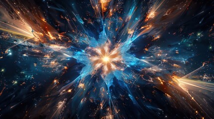 Abstract and imaginary star in the galaxy
