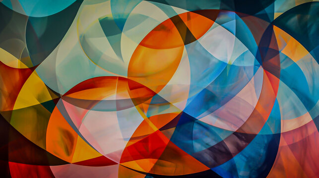Capture the cycle of addiction and recovery through abstract shapes and colors