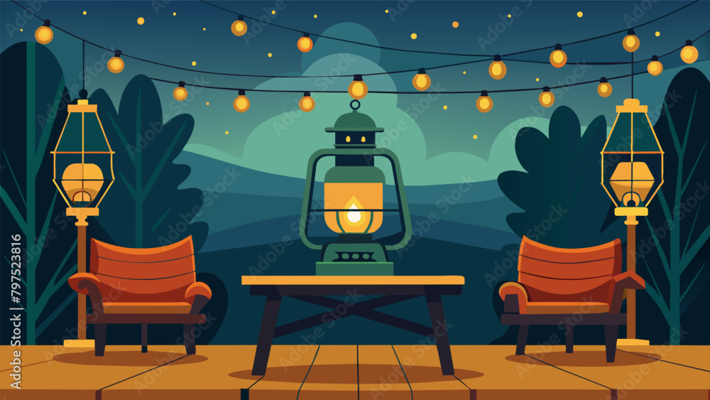 Poster nostalgic atmosphere the nostalgic atmosphere of the event is enhanced by vintage lanterns and strin