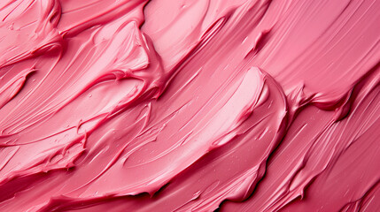 a close-up of a light pink oil-based paint.