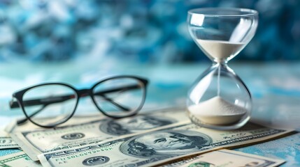 Time is Money A Study of Modern Financial Services in Hourglass and Eyeglasses