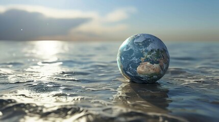 Global warming occurs when the Earth's atmosphere traps heat from the sun. Make the planet hotter