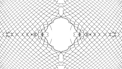 wire net Fence. illustration. isolated on white background. . Wire mesh as backdrop . black silhouette of  wire fence, metallic net.