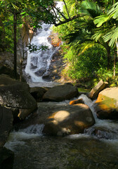 Sauzier Wasserfall Mahé Seychellen